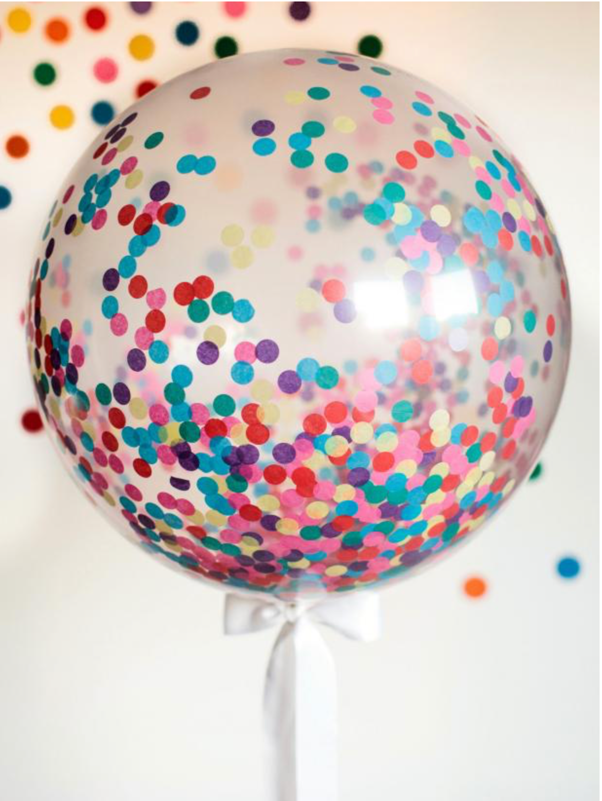 24 Inch Latex Confetti Balloons