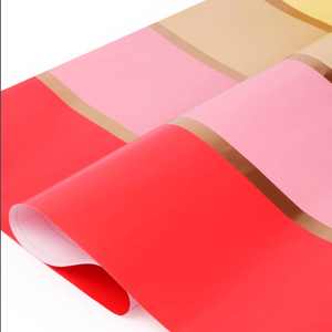 Modern Stripe Pink/Melon/Maize/Gold Wrapping Paper