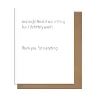 Not Nothing - Thank You Card